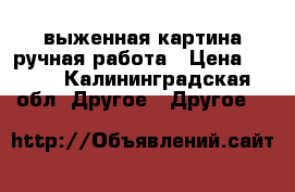 выженная картина ручная работа › Цена ­ 400 - Калининградская обл. Другое » Другое   